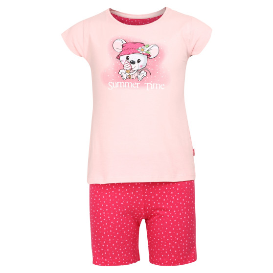 Pijamale pentru fete Cornette Micul șoricel multicolor (787/85)