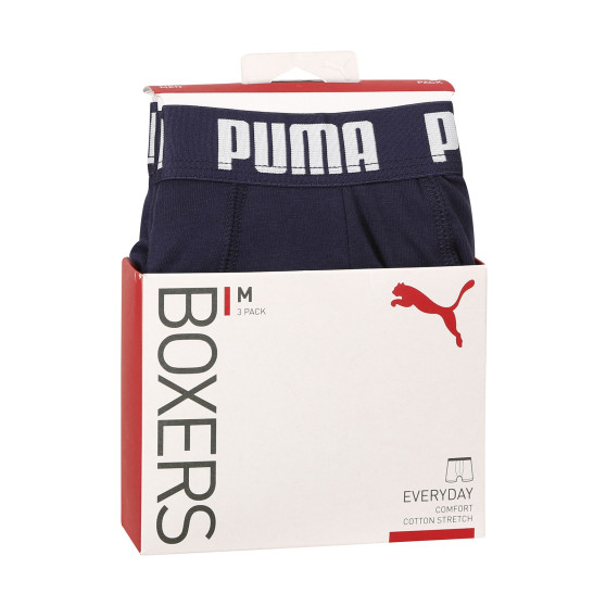 3PACK boxeri bărbați Puma albaștri (701206546 002)