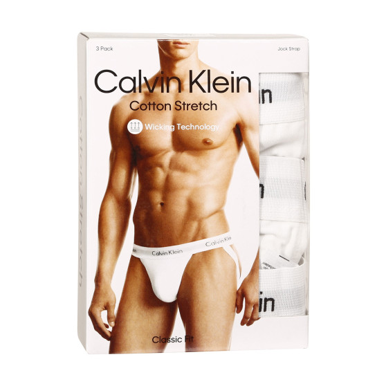 3PACK suspensii pentru bărbați Calvin Klein alb (NB2623A-100)