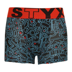 Copii boxer pantaloni scurți Styx art sport cauciuc doodle (GJ1256)