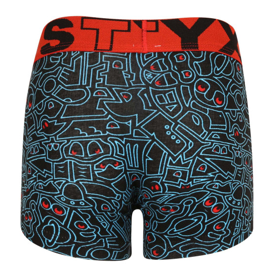 Copii boxer pantaloni scurți Styx art sport cauciuc doodle (GJ1256)