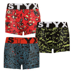 3PACK boxeri pentru copii Styx art sports cauciuc multicolor (3GJ12612)