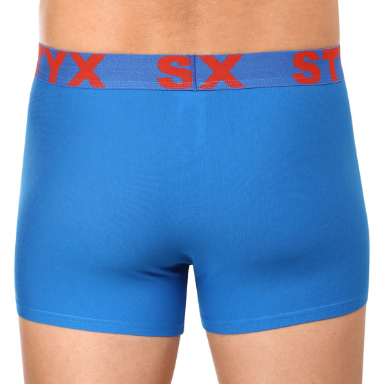 Boxeri bărbați Styx elastic sport albastru supradimensionat (R1167)