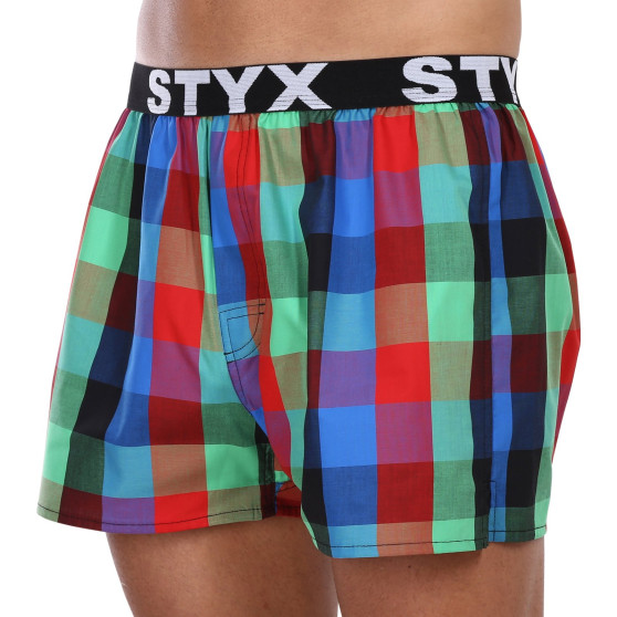 Chiloți de bărbați Styx elastic sport multicolor (B1007)