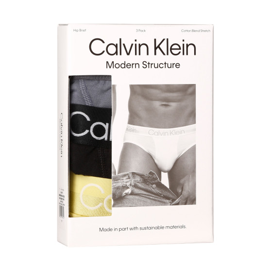 3PACK slipuri bărbați Calvin Klein multicolore (NB2969A-CBJ)