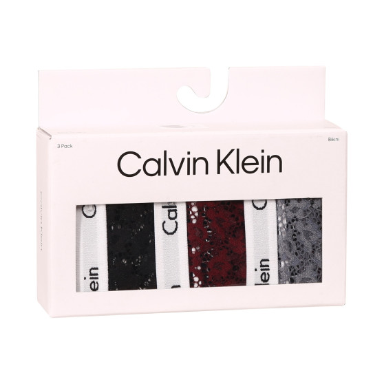 3PACK chiloți damă Calvin Klein multicolori supradimensional (QD3975E-BP7)