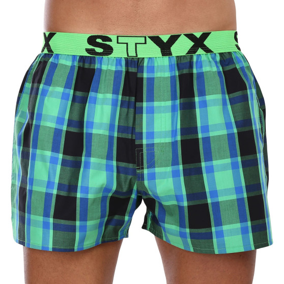 5PACK Boxeri largi bărbați Styx elastic sport multicolor (5B1012345)