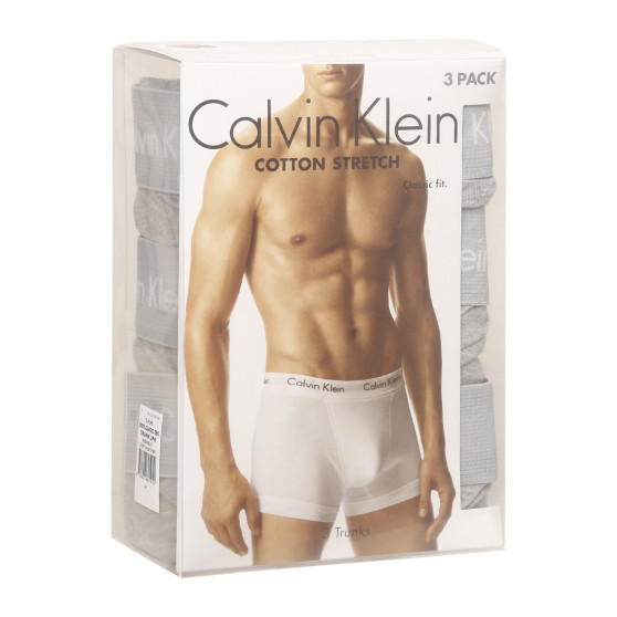 3PACK boxeri bărbați Calvin Klein gri (U2662G-080)