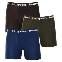 3PACK Boxeri bărbați Benysøn bambus multicolori (BENY-7016)
