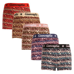 5PACK chiloți boxeri pentru fete cu picior Gianvaglia multicolori (813)