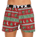 Boxeri largi bărbați Styx art sport elastic sport elastic Crăciun tricotat (B1658)