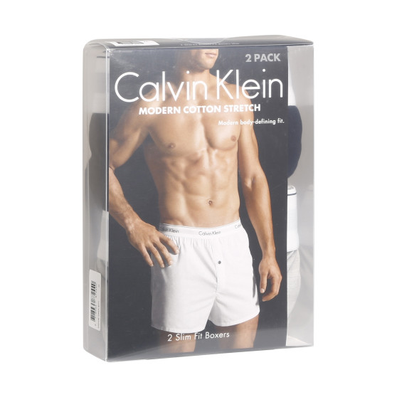 2PACK Boxeri largi bărbați Calvin Klein multicolori (NB1396A-BHY)