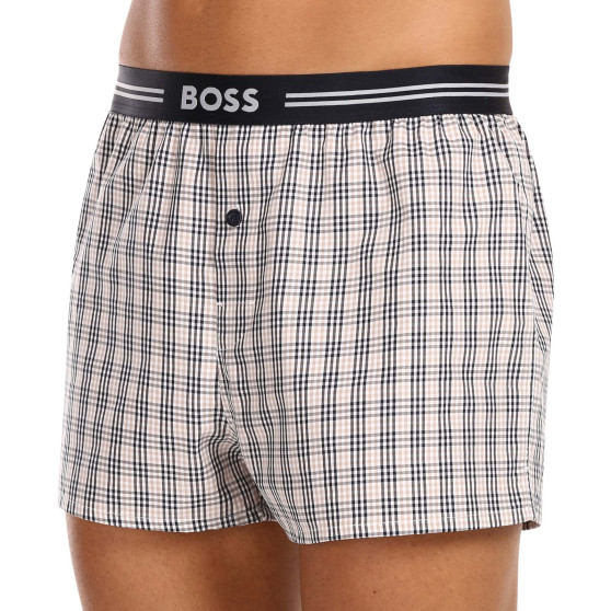 3PACK Boxeri largi bărbați Hugo Boss multicolori (50480034 275)