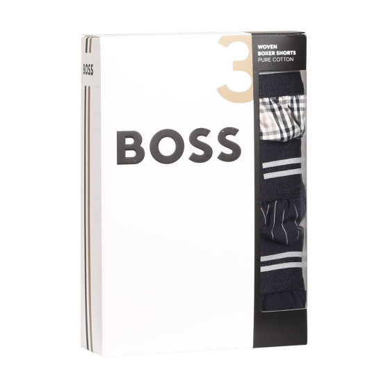 3PACK Boxeri largi bărbați BOSS multicolori (50480034 275)