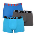 3PACK boxeri bărbați Styx elastic sport supradimensionați multicolor (3R10379)
