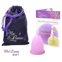 Cupa menstruală Me Luna Soft M cu tijă roz (MELU019)