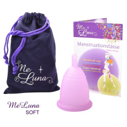 Cupa menstruală Me Luna Soft XL cu tijă roz (MELU021)