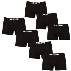 7PACK boxeri bărbați Nedeto negri (7NDTB001-brand)