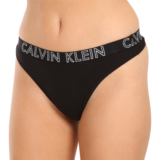 Tanga damă Calvin Klein negri (QD3636E-001)
