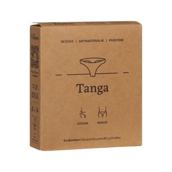 Tanga pentru femei Gina bamboo beige (05013)