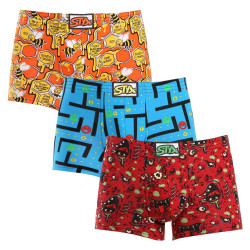 3PACK boxeri pentru bărbați Styx art classic rubber multicolor (3Q12914)
