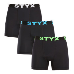 3PACK boxeri funcționali pentru bărbați Styx negru (3W96012)