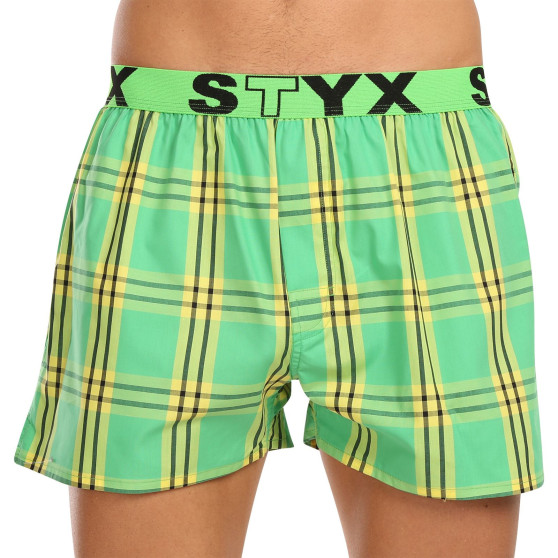 5PACK Boxeri largi bărbați Styx elastic sport multicolor (5B1112345)