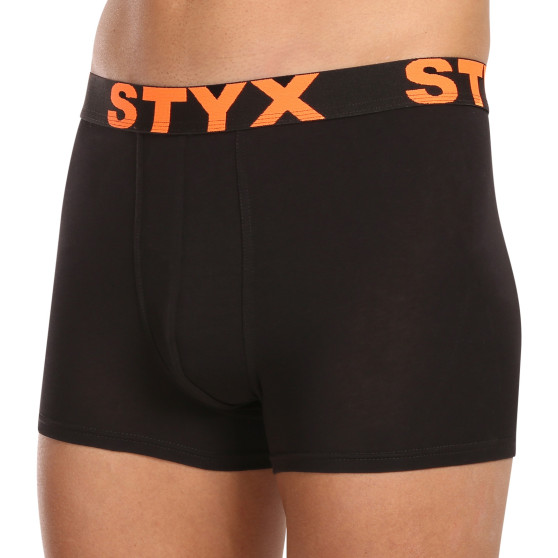 10PACK boxeri bărbați Styx elastic sport negru (10G9601)
