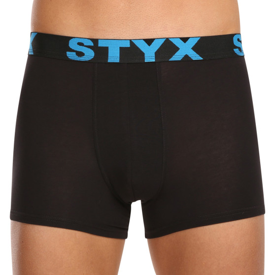 10PACK boxeri bărbați Styx elastic sport negru (10G9601)