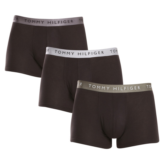 3PACK boxeri bărbați Tommy Hilfiger negri (UM0UM03028 0UB)