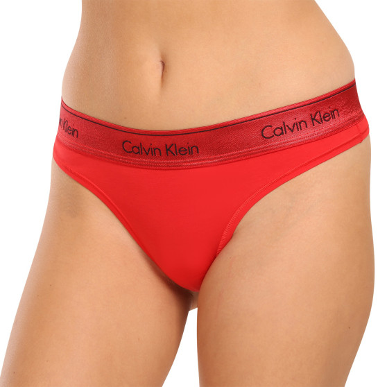 Tanga damă Calvin Klein roșii (QF7449E-XAT)