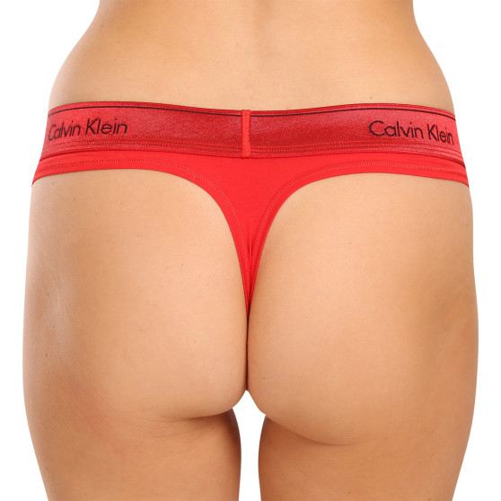 Tanga damă Calvin Klein roșii (QF7449E-XAT)