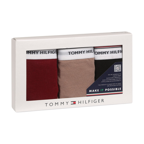 3PACK tanga pentru femei Tommy Hilfiger supradimensionat multicolor (UW0UW04894 0R3)