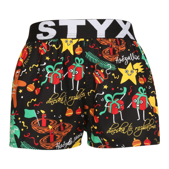 3PACK Boxeri largi pentru copii Styx art sports cauciuc multicolor (3BJ17134)