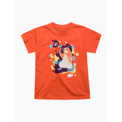 Dedoles Tricou vesel pentru copii Dancing Hamster portocaliu (D-K-AP-TSH-C-C-1674)