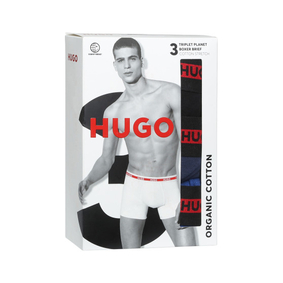 3PACK boxeri bărbați HUGO multicolori (50496713 420)