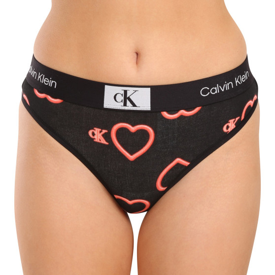 Tanga damă Calvin Klein negri (QF7479E-H1R)