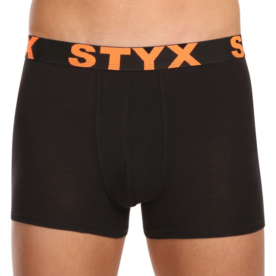 5PACK boxeri bărbați Styx elastic sport negru (5G9602)