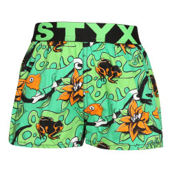 Pantaloni scurți pentru copii Styx art sport cauciuc tropic (BJ1557)