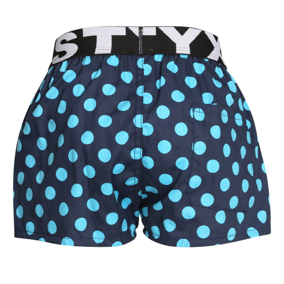 Pantaloni scurți pentru copii Styx art sport cauciuc buline buline (BJ1651)