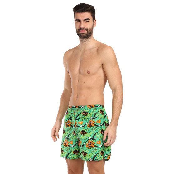 Pantaloni scurți de casă pentru bărbați cu buzunare Styx tropic (D1557)