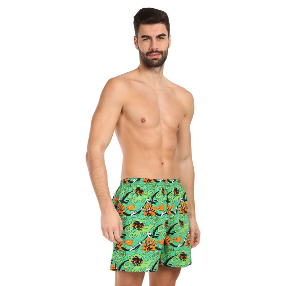 Pantaloni scurți de casă pentru bărbați cu buzunare Styx tropic (D1557)