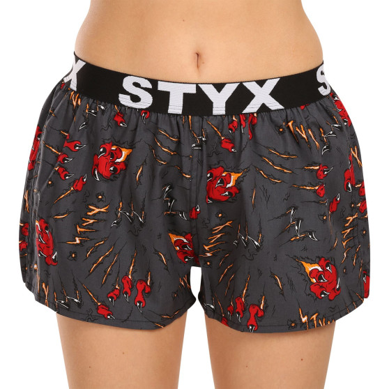 5PACK pantaloni scurți pentru femei Styx art sports cauciuc multicolor (5T1182492)