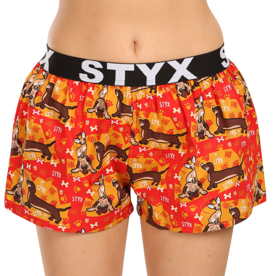5PACK pantaloni scurți pentru femei Styx art sports cauciuc multicolor (5T1182492)