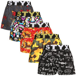 5PACK Boxeri largi pentru copii Styx art sport cauciuc multicolor (5BJ1182492)