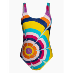 Costume de baie veselă pentru femei dintr-o bucată Dedoles Splashing Circles (D-W-SCL-S-OPS-C-1214)