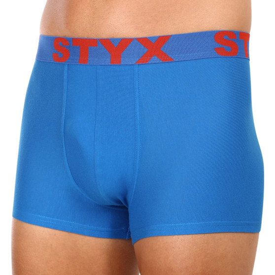 3PACK boxeri bărbați Styx elastic sport albastru (3G1167)