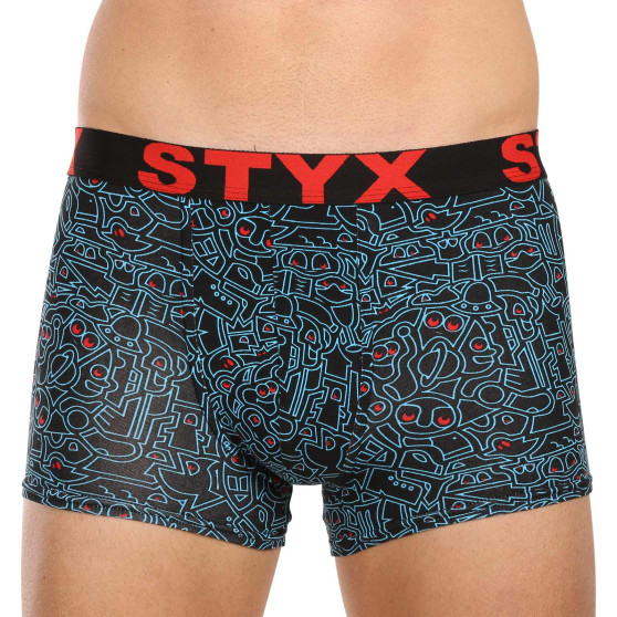 3PACK boxeri bărbați Styx art elastic sport multicolori (3G12672/2)