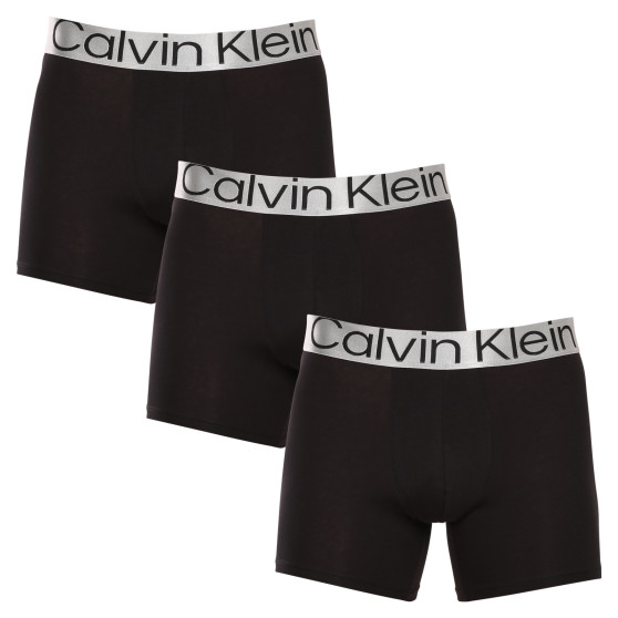 3PACK boxeri bărbați Calvin Klein negri (NB3131A-7V1)