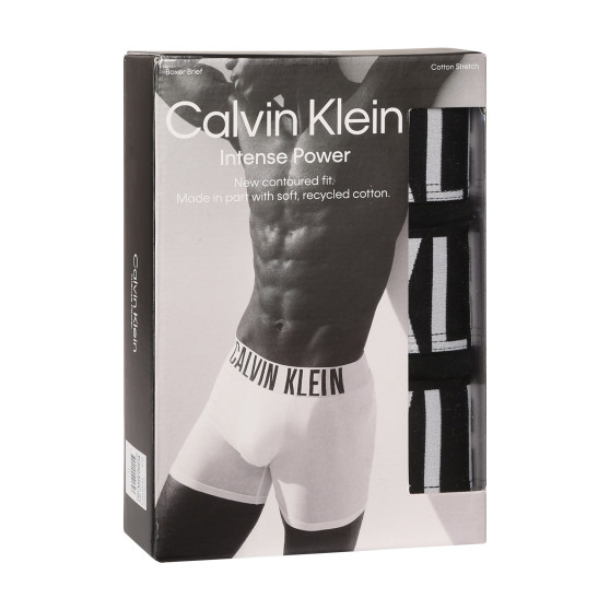 3PACK boxeri bărbați Calvin Klein negri (NB3609A-UB1)